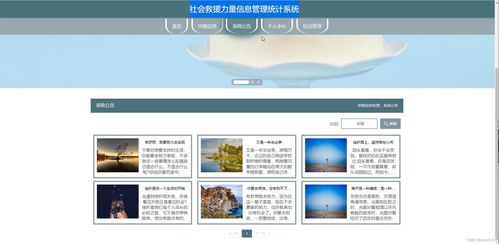 java ssm计算机毕业设计社会救援力量信息管理统计系统6q3cn 源码 程序 数据库 部署